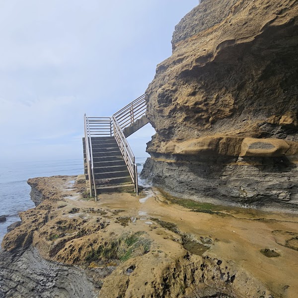 Stairs to lookout on Sunset Cliffs