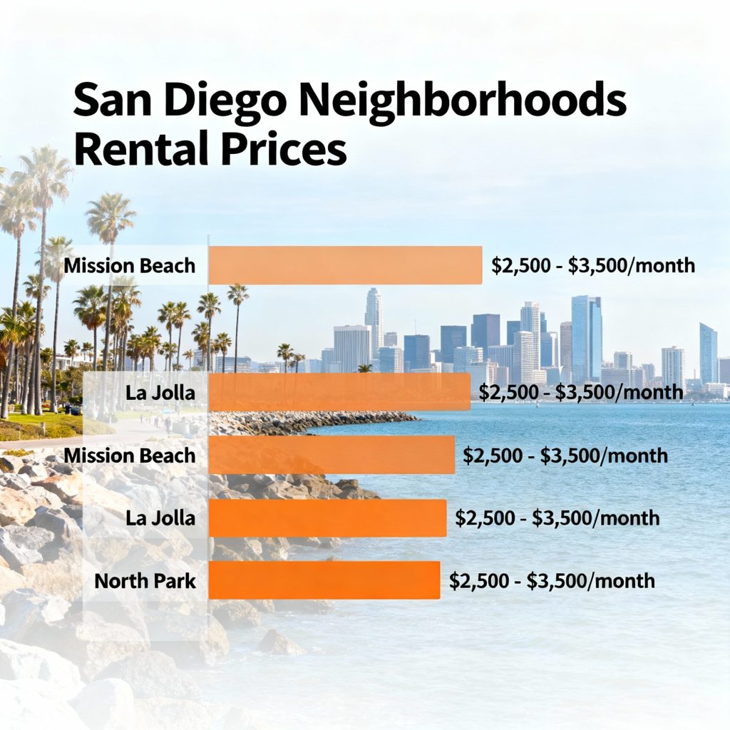 San Diego Neighborhoods by Rental Price